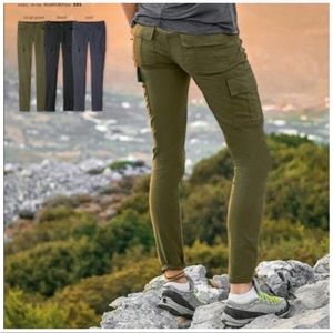PrAna Women’s Meme Pant, Olive Green Cargo, Size 0